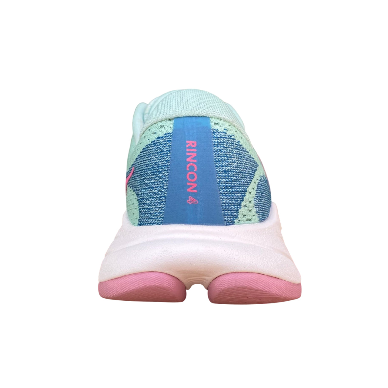 Vista posteriore tallone Hoka Rincon 4 con supporto ammortizzazione e stabilità per running donna