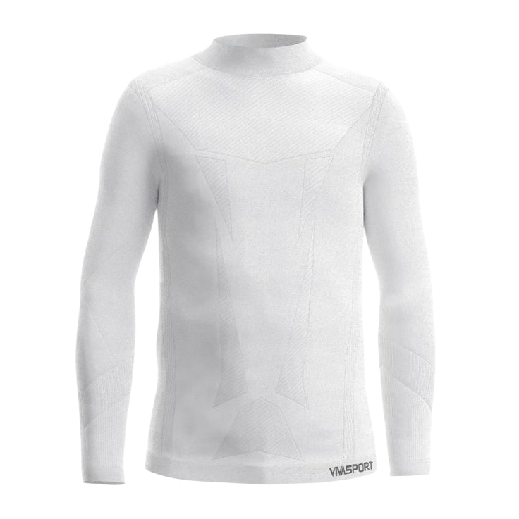Vivasport Maglia termica junior 202051 bianco - Manica lunga e collo lupetto per ragazzi