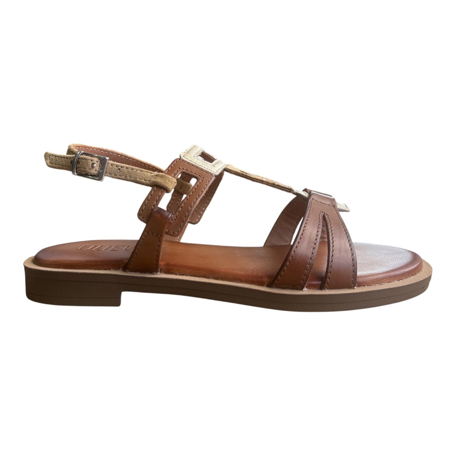 Vueva sandalo basso da donna WD425R33 marrone