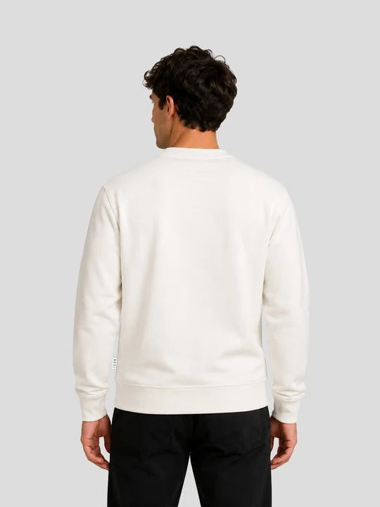 Icon Logo IUF008C Uomo Bianco - Felpa Girocollo
