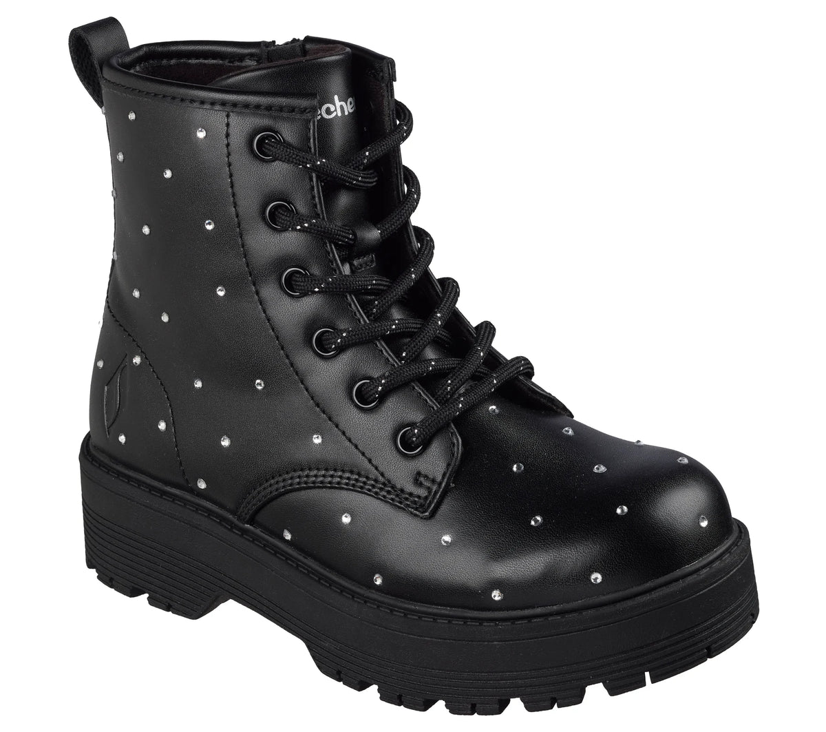Skechers Gravlen HI - Jewels Strut 303471L/BLK Ragazza Nero - Stivali Casual