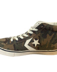 Converse sneakers alta da ragazzo Pro Leather Vulc 643778C green camo