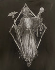 Dolly Noire Felpa da uomo con cappuccio e tasca a marsupio Plague sw535-cq-01 nero