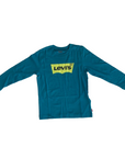 Levi's Kids T-shirt manica lunga da ragazzo Batwing 9E8646 9E8646-B8B turchese