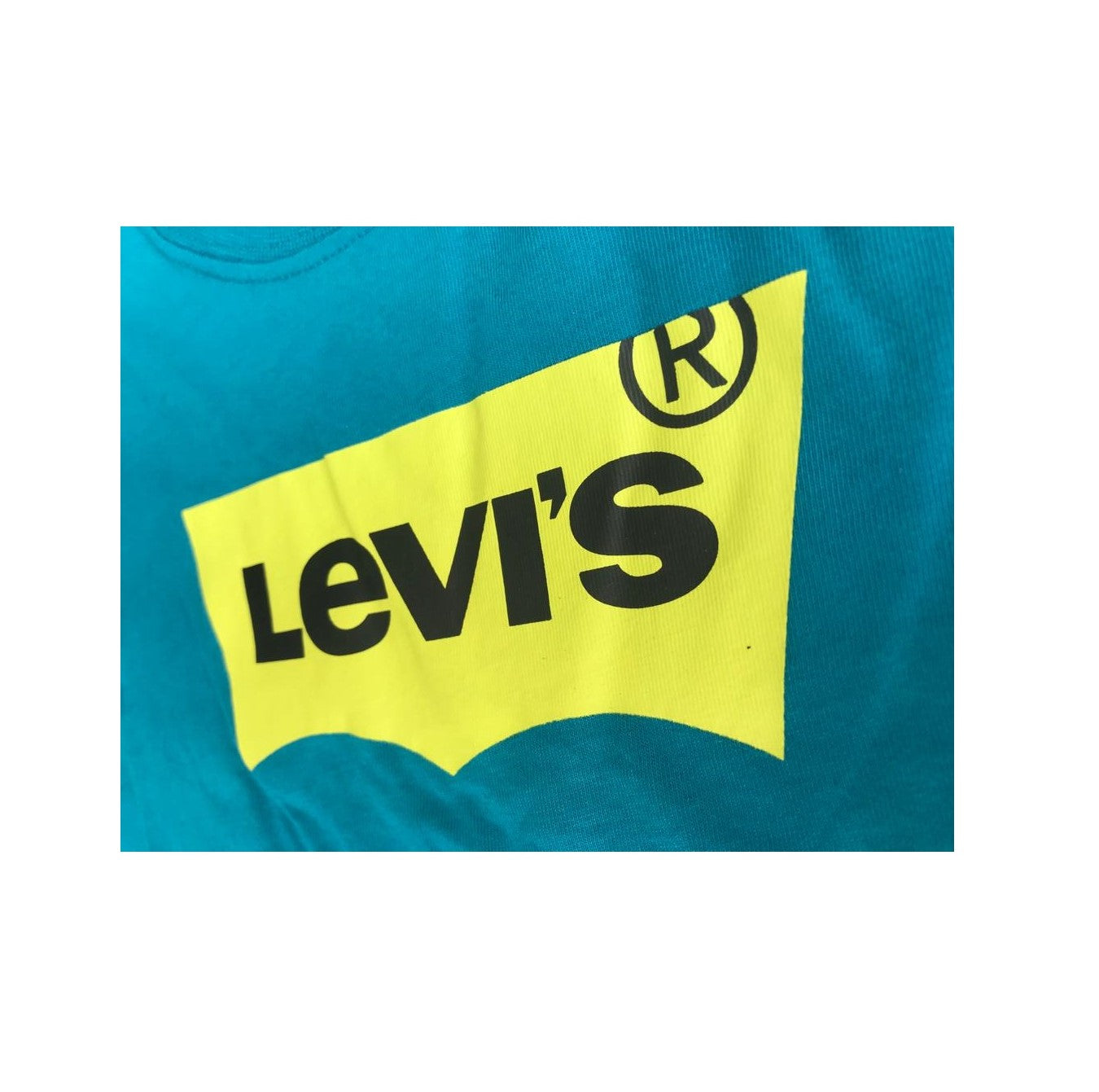 Levi&#39;s Kids T-shirt manica lunga da ragazzo Batwing 9E8646 9E8646-B8B turchese