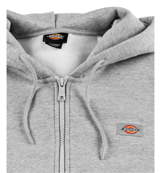 Dickies Felpa uomo con cappuccio e zip Oakpart DK0A4XD3HG01 grigio