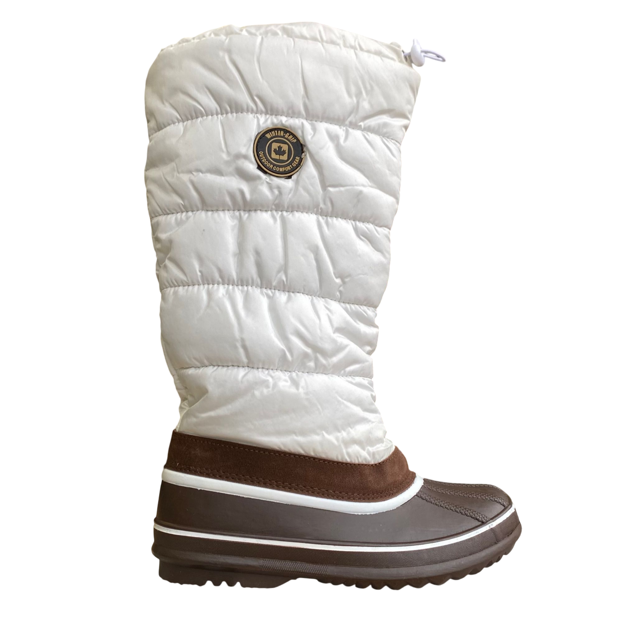 Winter-Grip Stivali da neve Canadian Moon 1132BRW bianco-marrone
