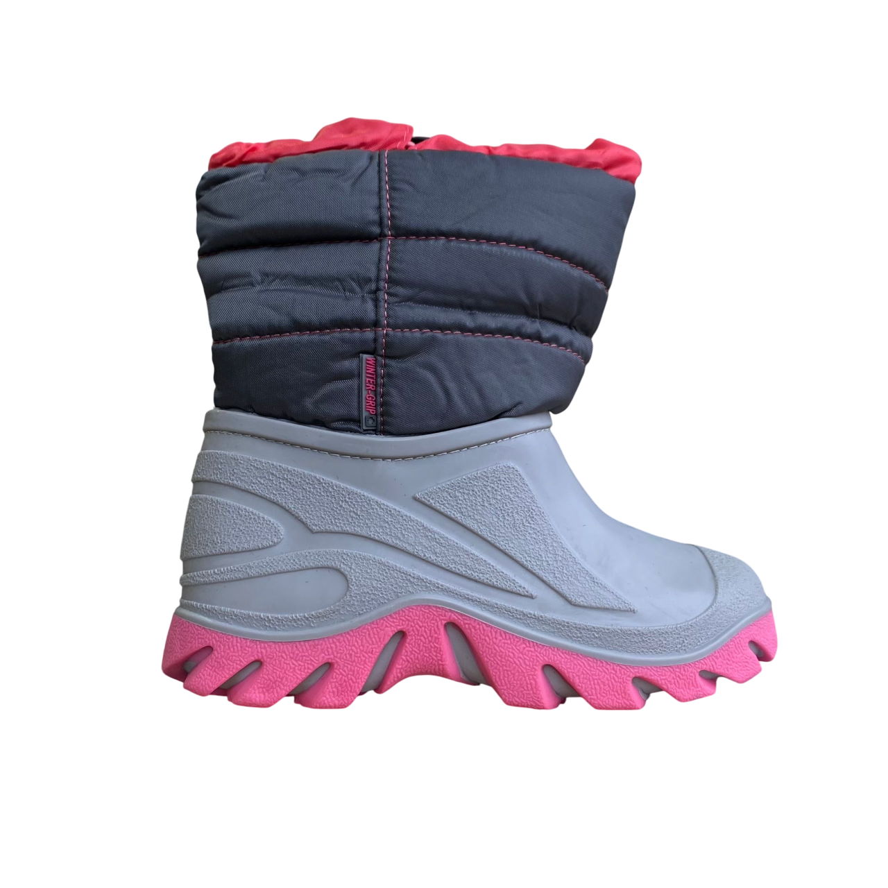 Winter-Grip Stivali da neve Welly Walker 1162AGR antracite grigio rosa