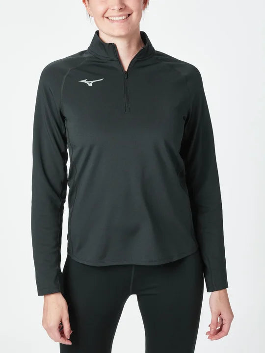 Mizuno maglia running donna TEAM WARMER TOP U2ECB760 09 nero