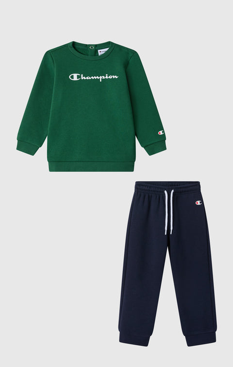 Champion tuta infant felpata 307327-GS559 verde