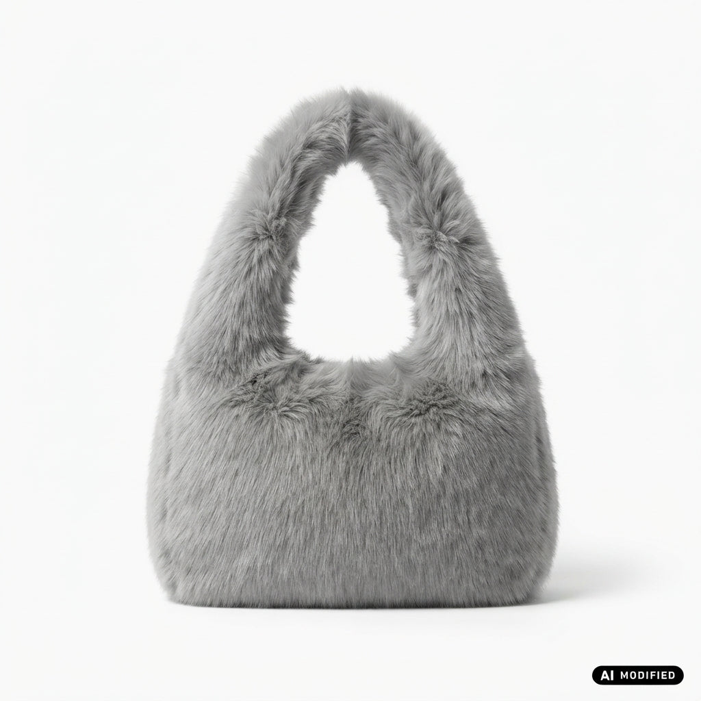 Bomboogie borsa Tote in Long Hair Hur WW9929 FRL 535 grigia