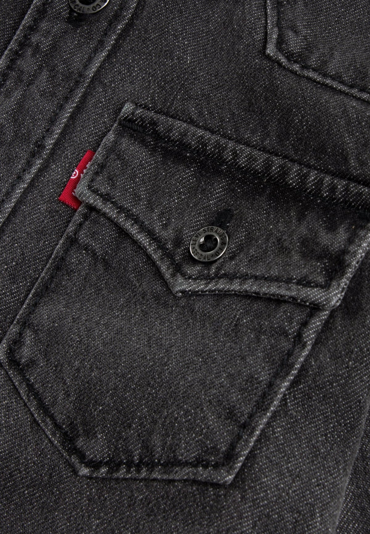 Levi's Incognito 9EL534-DAM Ragazzo Nero Slavato - Camicia Jeans