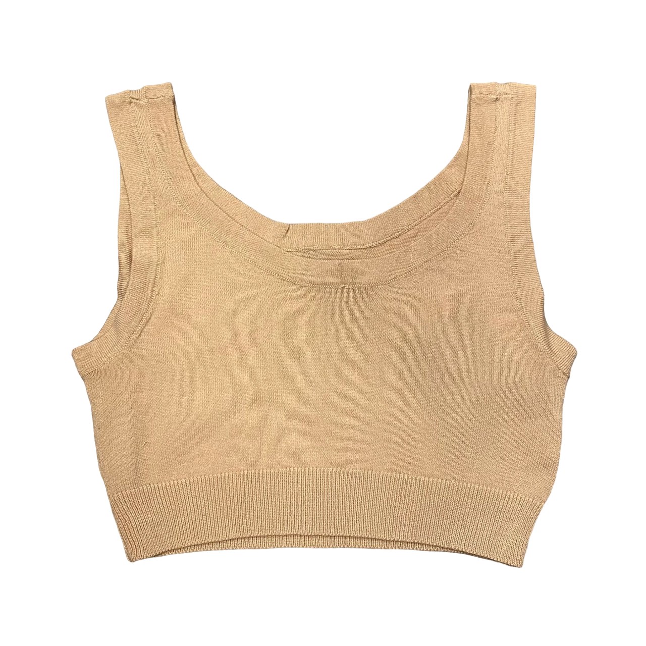 XT Studio canotta top da donna in cotone. Colore sabbia