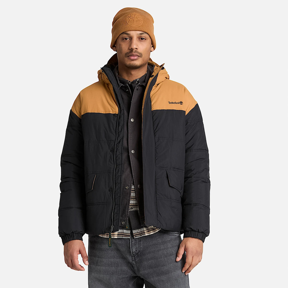 Timberland Piumino Idrorepellente da Uomo TBC0YH71P56 nero-giallo