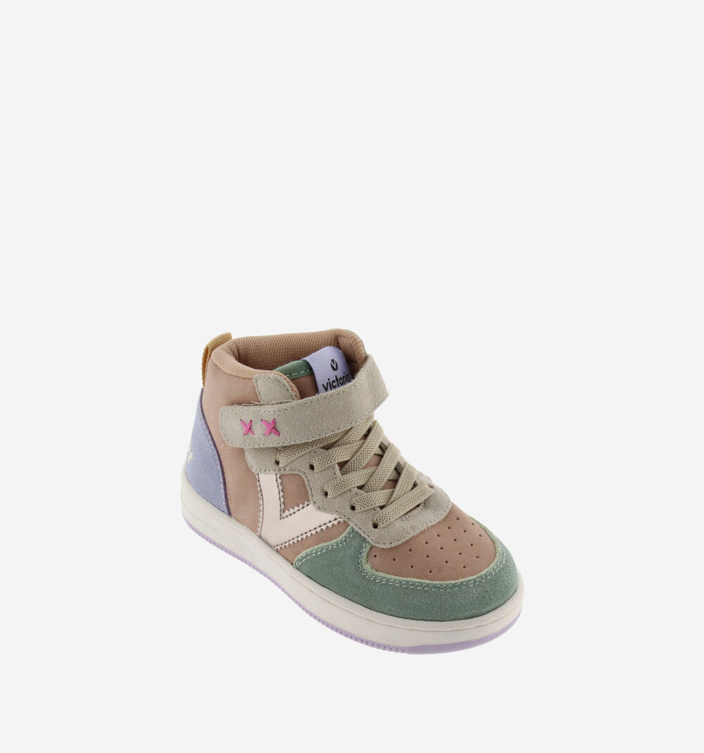 Victoria scarpa sneakers da ragazza con laccio elastico e strappo TIEMPO 1124122-118 beige
