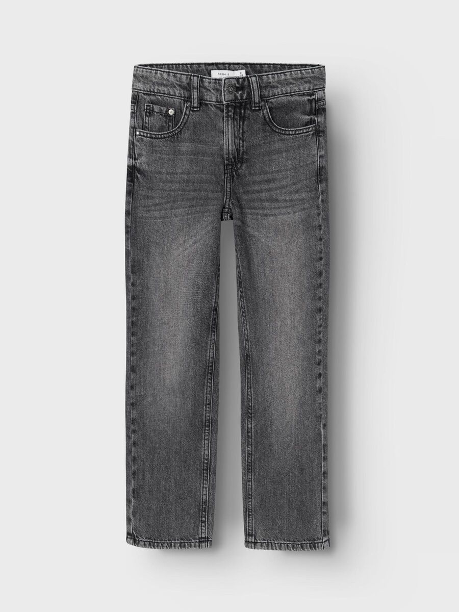 name it pantalone Jeans Junior dritto Ryan 13224456 slavato marrone