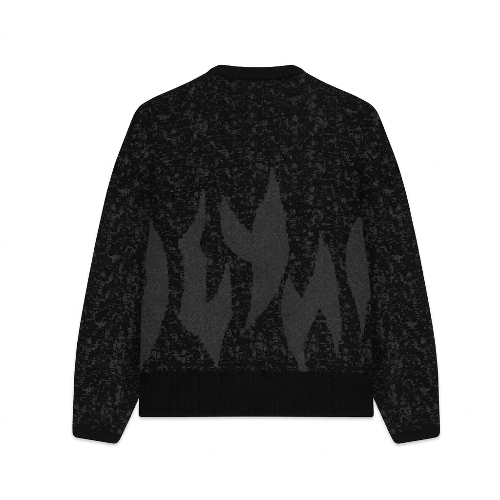 Dolly Noire maglia da uomo Acid Over Sweater SV1378-KJ-01 nera