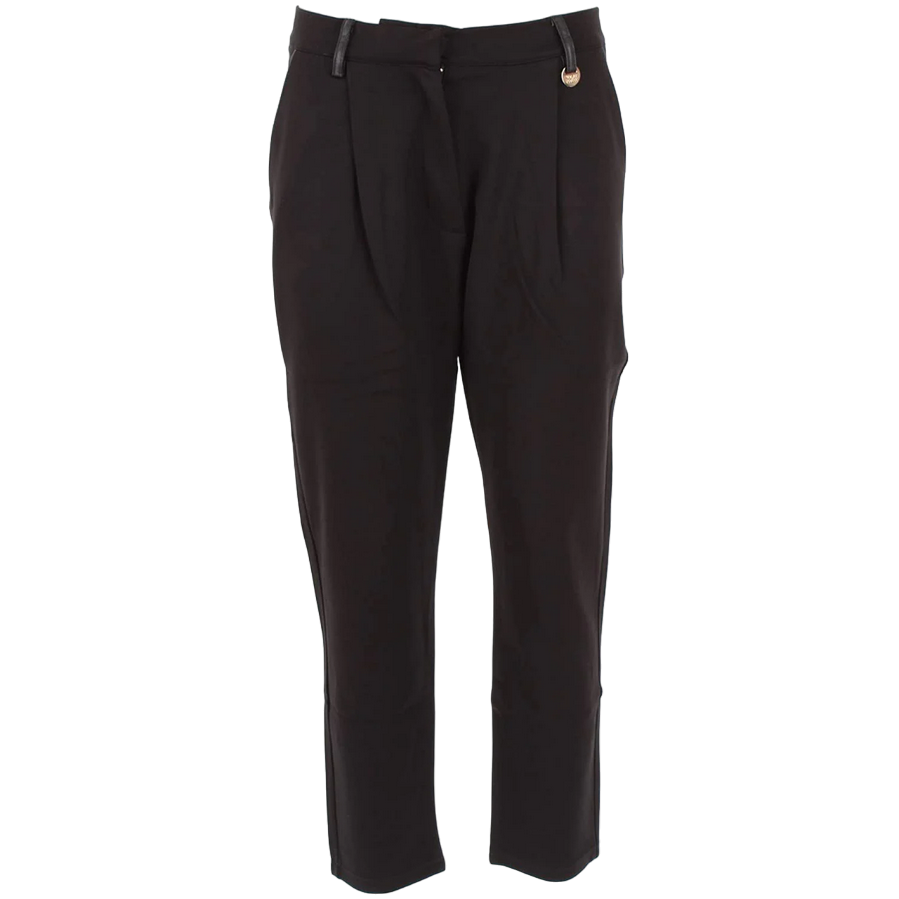 Yes Zee Pantalone Donna in punto Milano P388/CE00 0801 black