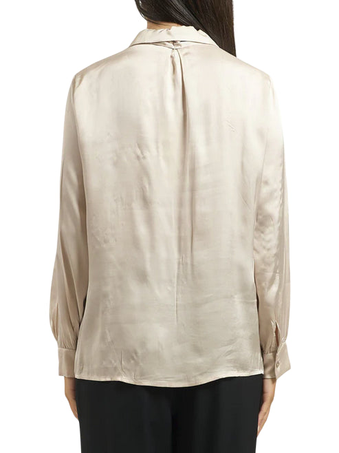 Yes Zee Camicia in Raso con Fiocco 1422 C019 C900 dorata dierto