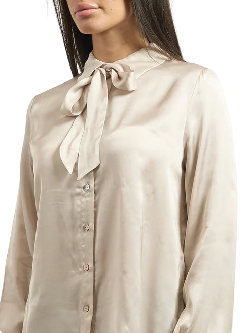 Yes Zee Camicia in Raso con Fiocco 1422 C019 C900 dorata fiocco