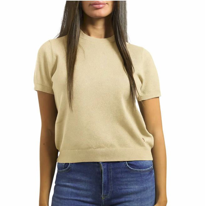 Yes Zee Maglia a Manica Corta 1040 M101 0222 oro