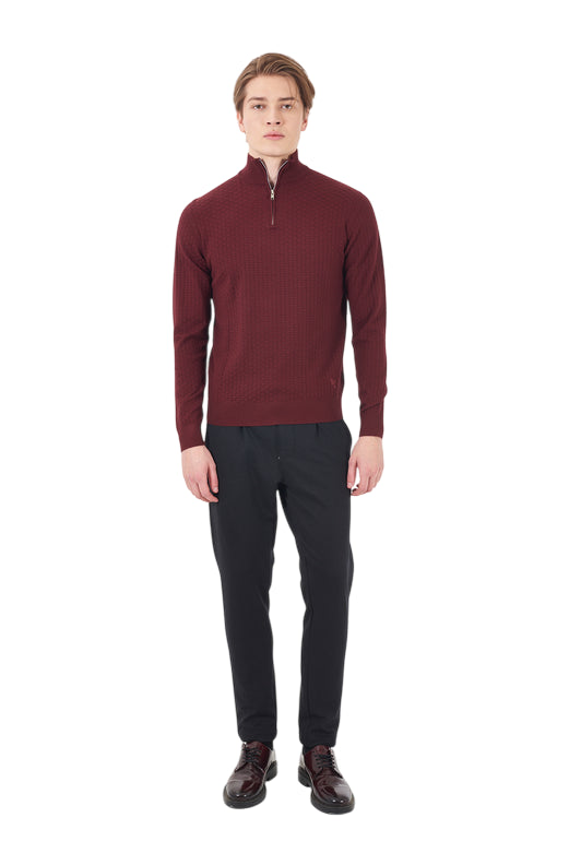 Yes Zee Pantalone Uomo con Coulisse ed Elastico - P680 WL00 Nero - intero 