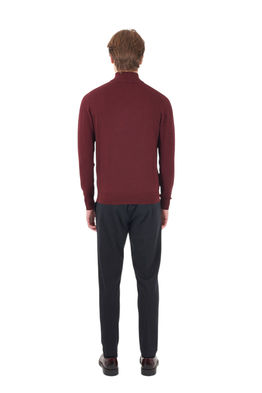 Yes Zee Pantalone Uomo con Coulisse ed Elastico - P680 WL00 Nero - intero retro