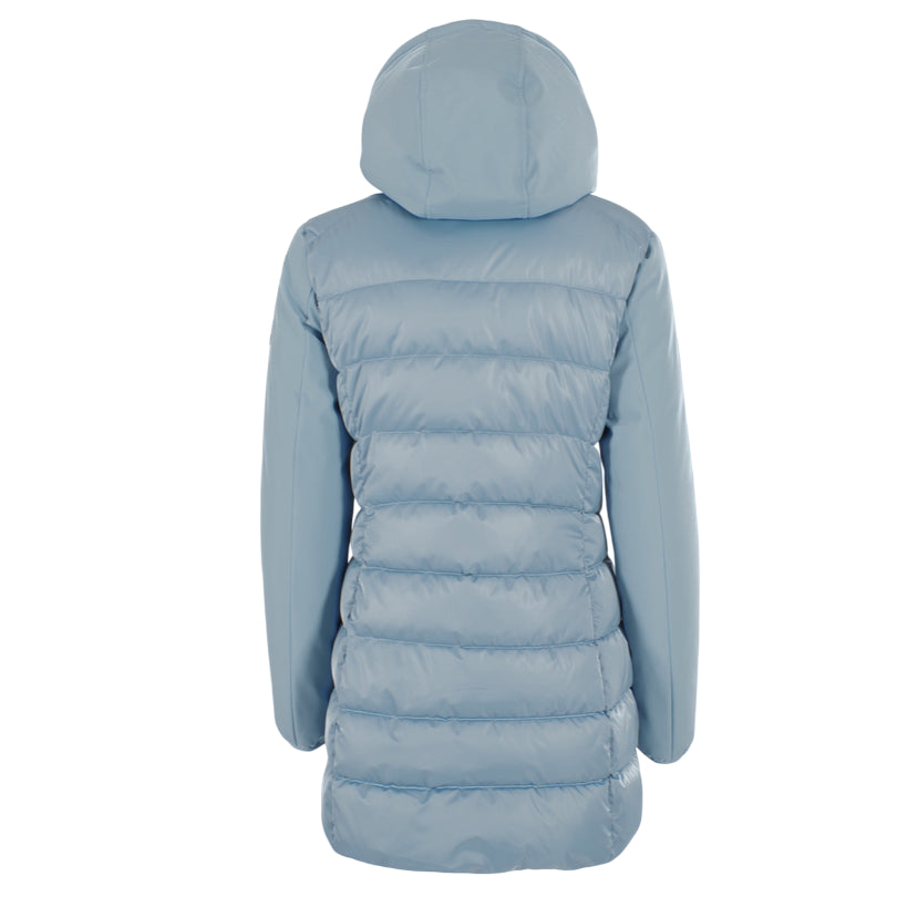 Yes Zee Piumino Lungo con Cappuccio da Ragazza O045 M8JJ 0633 Celeste – Comfort Termico, Stile Moderno e Protezione Invernale - retro