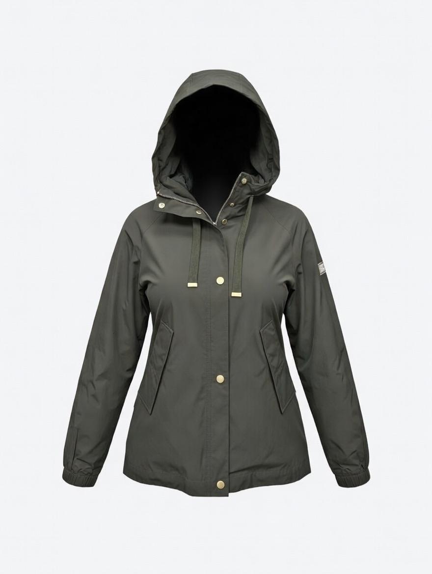 Yes Zee giubbino donna con cappuccio 1117 J434 NH00 0979 verde