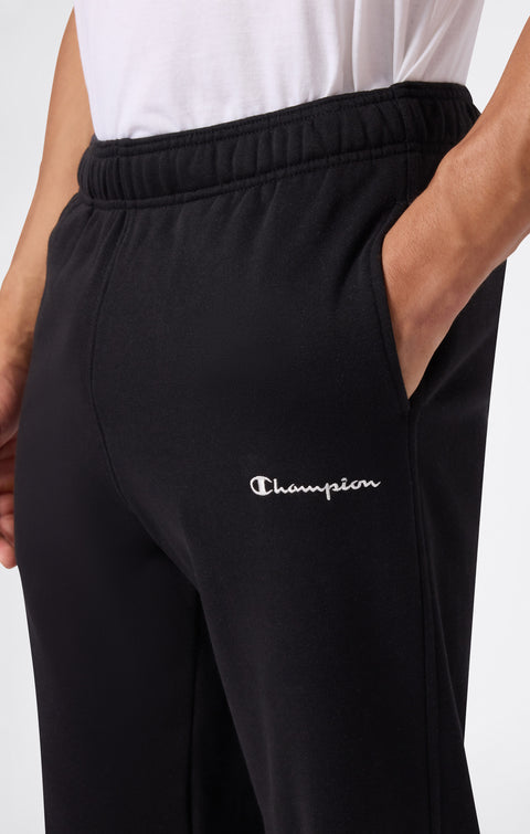 Champion pantalone sportivo da uomo in cotone felpato 221801-KK001 Nero