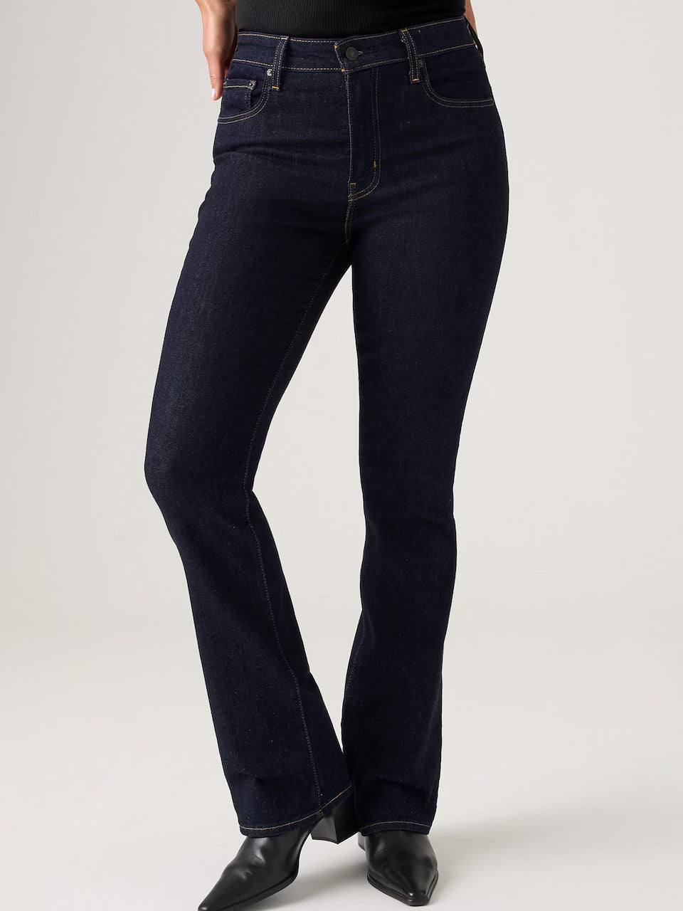 Levi's pantalone jeans donna 725 bootcut a vita alta blu