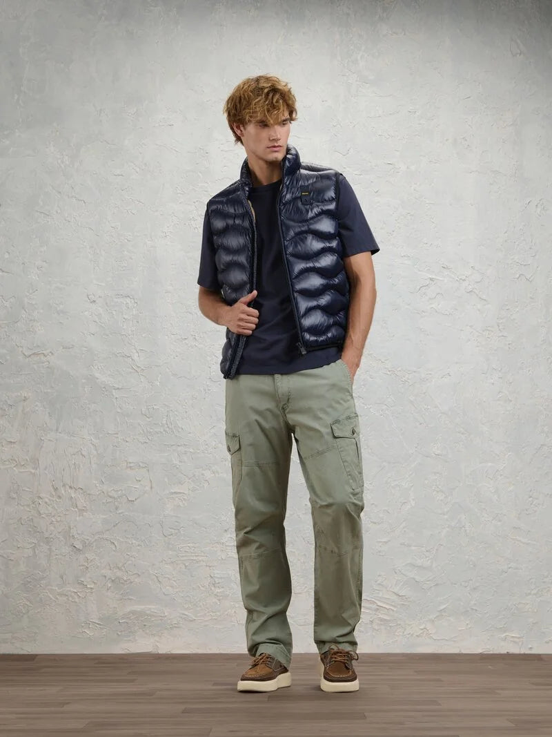 Blauer SMANICATO IMBOTTITO OVATTA TERMICA DANNY 26WBLUX02055 005958 888 blu