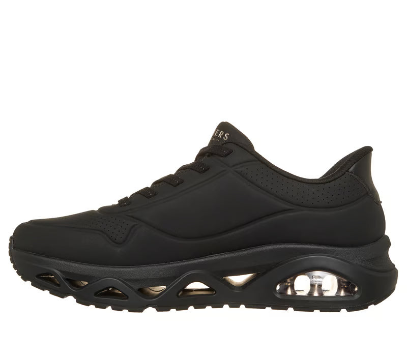 Skechers scarpa sneakers da donna Slip-ins: UNO Glide-Step - Glide On Air 190113/BBK nera