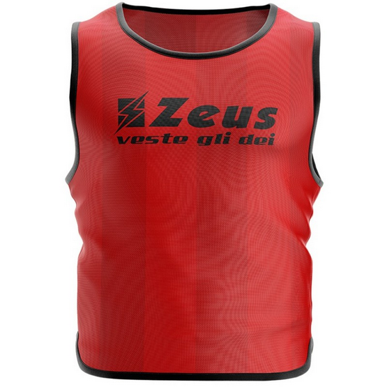 Zeus Pettorine Calcio Rosso - Confezione 10 Casacche Senior