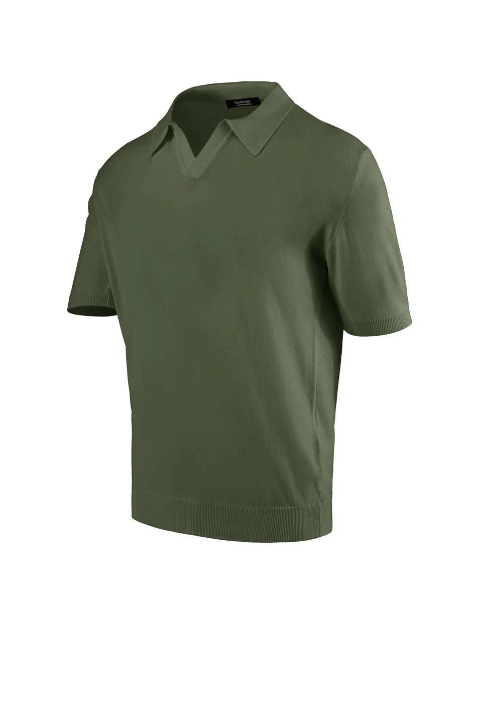 Bomboogie maglia in cotone con collo revers MM9709TKTP2 322 verde