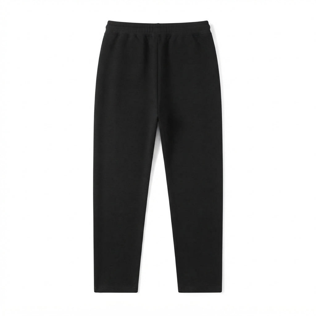 Hangar93 pantalone sportivo da uomo in cotone felpato Z805D nero