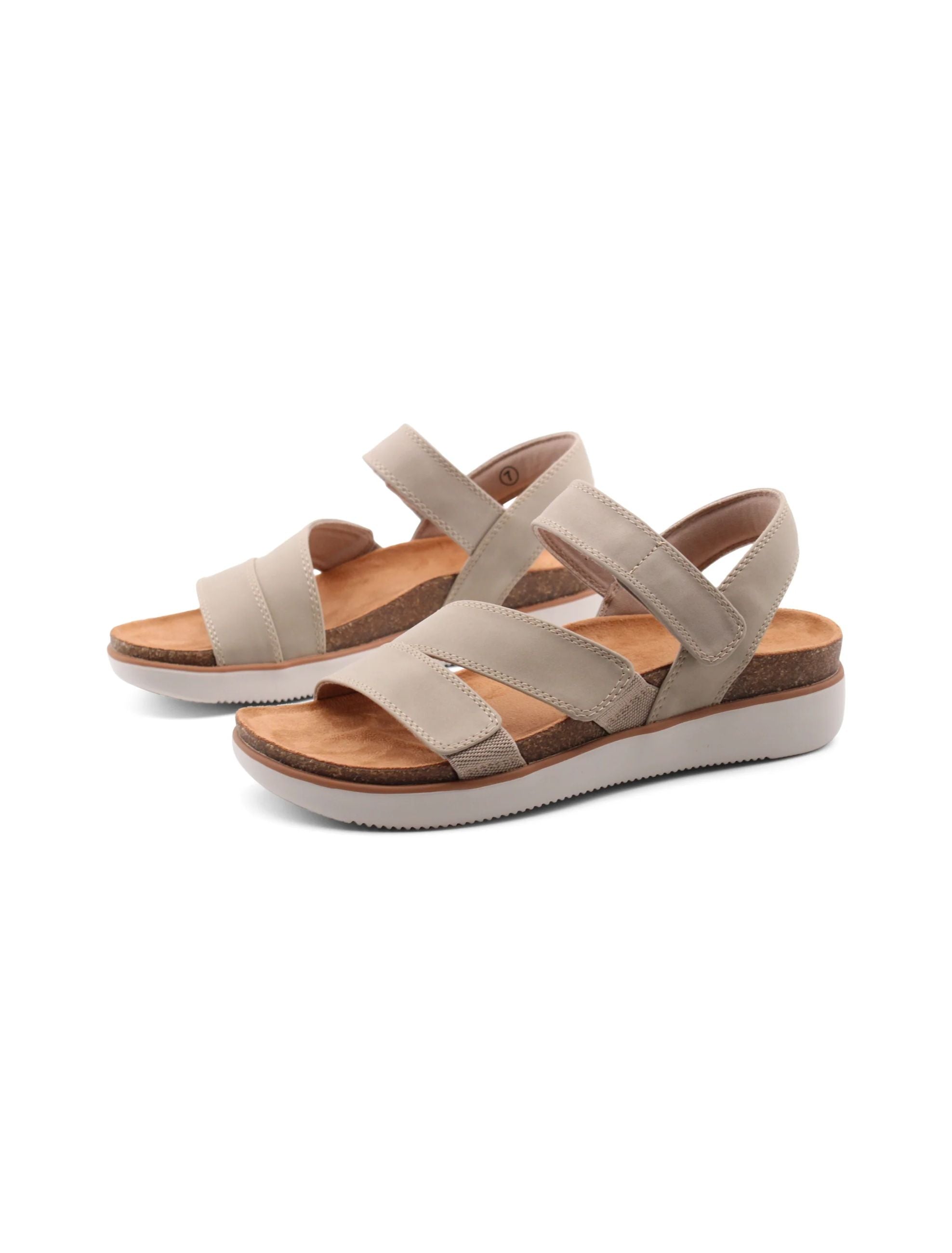 Skechers Lifted Comfort 163252/TPE Taupe Sandali Donna Vegan | Sportiamo