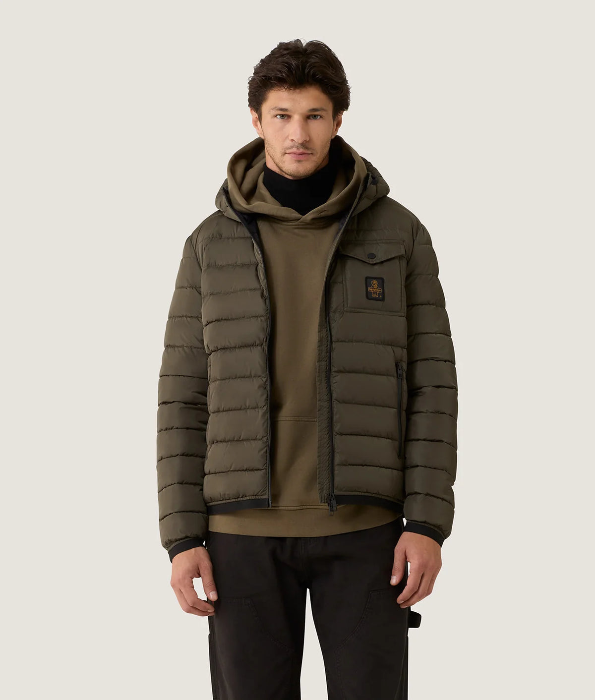 RefrigiWear Josh G23308 E04010 Uomo Verde Sea Turtle - Piumino