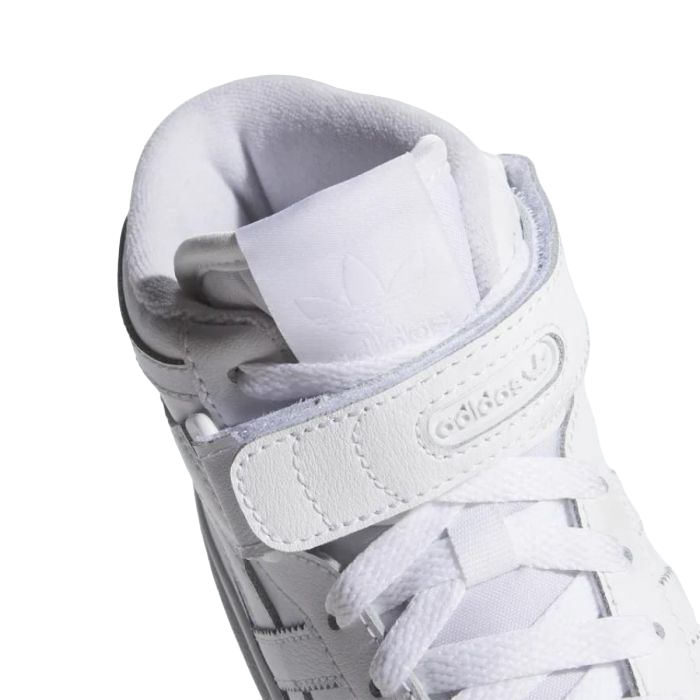 Adidas Originals Scarpa sneakers alta da ragazzo Forum Mid FZ2086 bianco