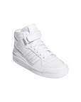 Adidas Originals Scarpa sneakers alta da ragazzo Forum Mid FZ2086 bianco