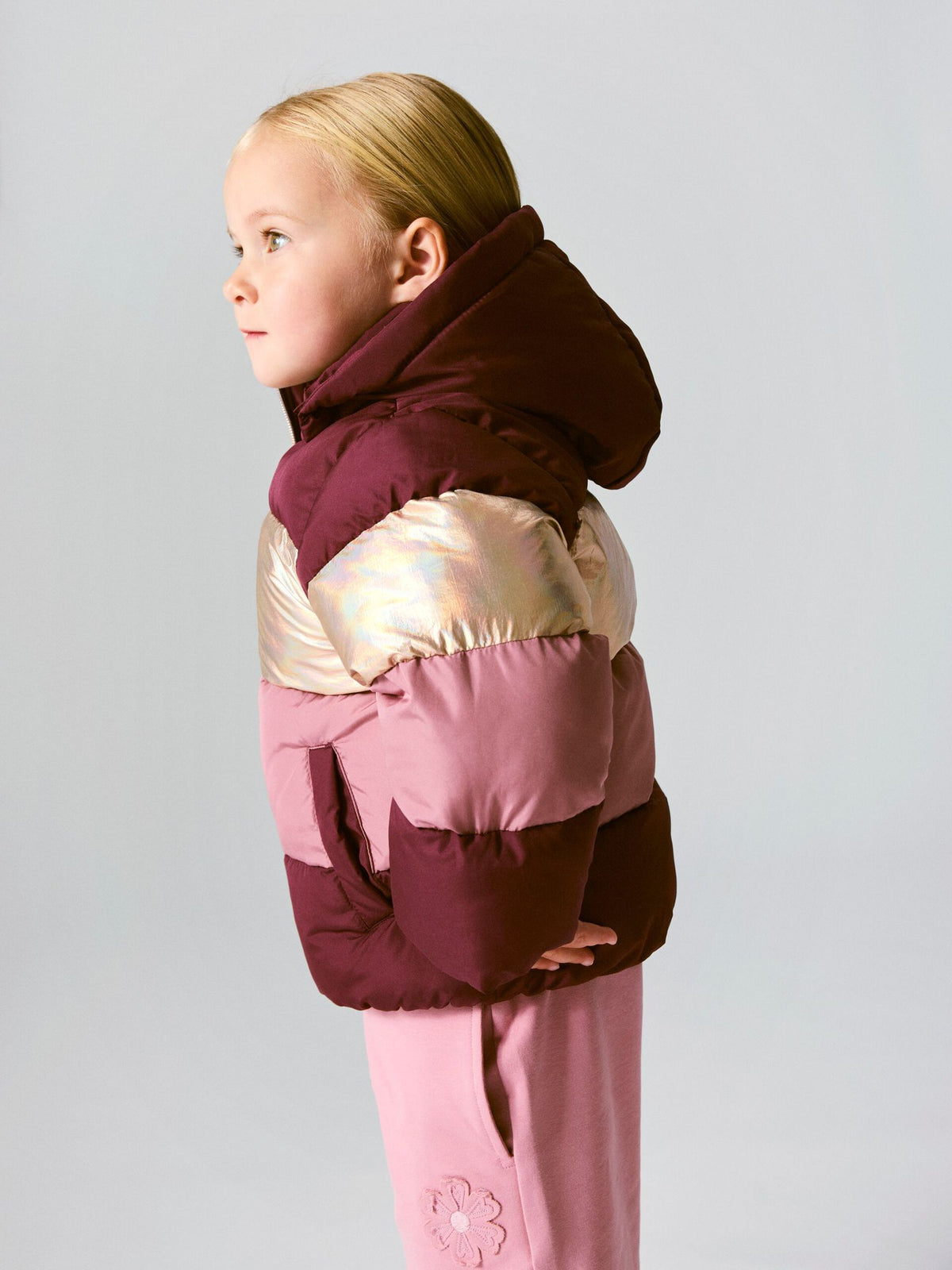 name it giacca imbottita bimba con cappuccio 13243660 fico