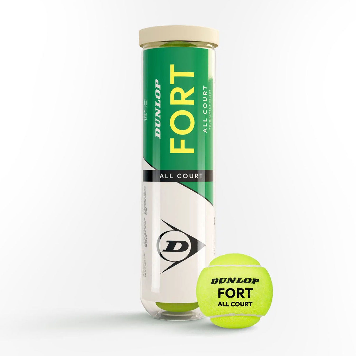Dunlop Fort palline da tennis All Court cartone da 18 tubi x4 palle gialle