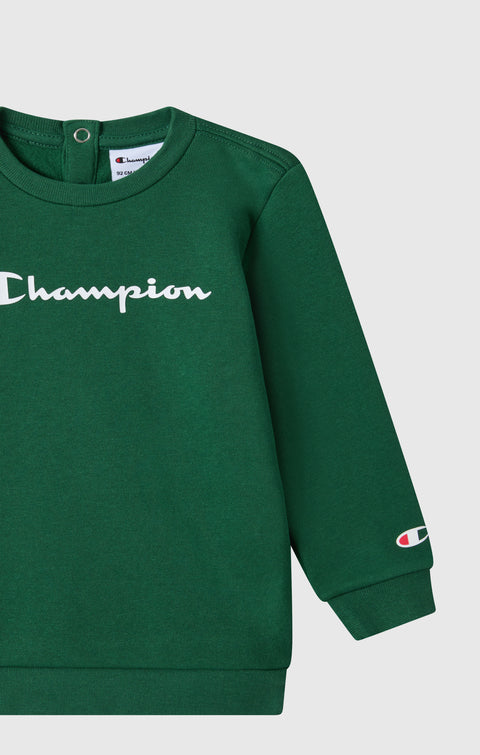 Champion tuta infant felpata 307327-GS559 verde