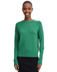 b.young maglia girocollo da donna BYmmorla long cuff 20815301 186018 verde