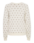 b.young maglione girocollo da pois da donna Bymiran dot Jumper 20815262 1306051 betulla