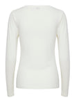 b.young t-shirt da donna manica lunga Pamila 20807594 80115 bianco latte