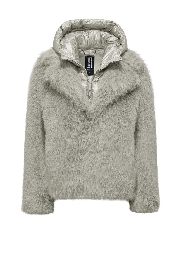 Bomboogie Paris Coat GW9148TFRL6-535 Donna Grigio - Cappotto Ecopelliccia