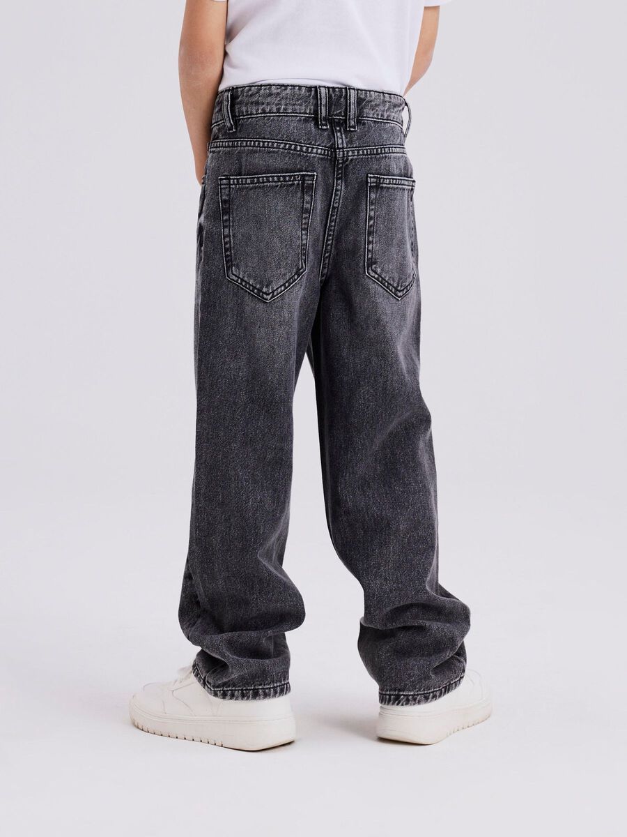 name it pantalone Jeans Junior dritto Ryan 13224456 slavato marrone
