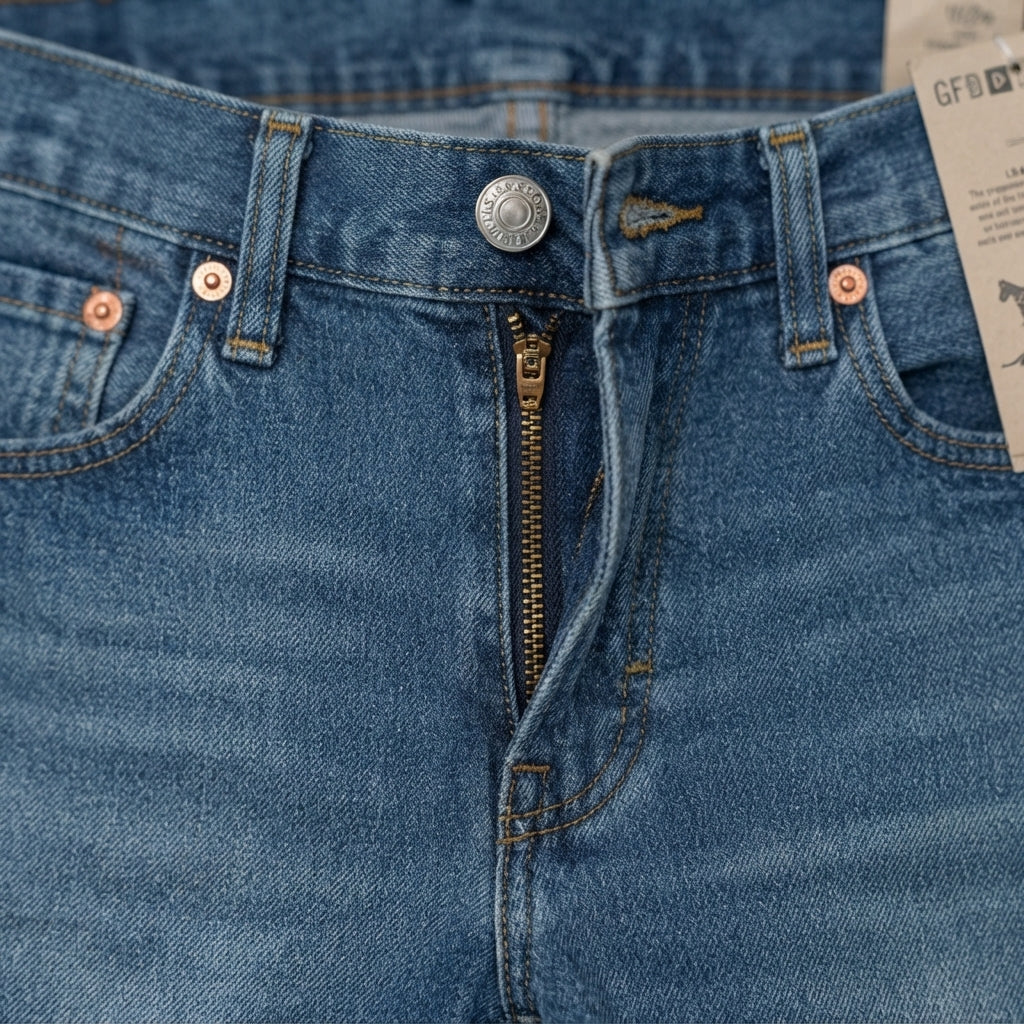 Levi's pantalone jeans 502 Taper 295071317 blu medio