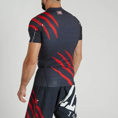 Leone t-shirt tecnica manica corta PRIMAL INSTINCT rashguard AB942n nero